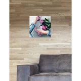 Oliver Gal 'Jeans and Heels' Fashion and Glam Wall Art Canvas Print - Pink, Blue