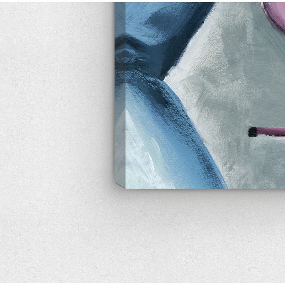 Oliver Gal 'Jeans and Heels' Fashion and Glam Wall Art Canvas Print - Pink, Blue