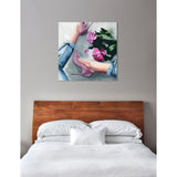 Oliver Gal 'Jeans and Heels' Fashion and Glam Wall Art Canvas Print - Pink, Blue