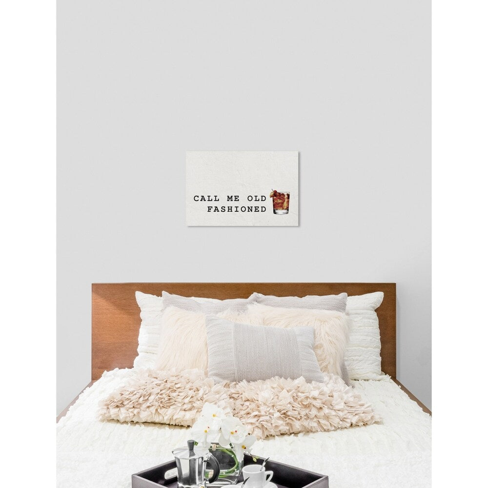 Oliver Gal 'Mr Old Fashioned' Drinks Wall Art Canvas Print