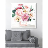 Oliver Gal 'Pastel Flowers Spring' Pink Floral Contemporary Framed Wall Art Print