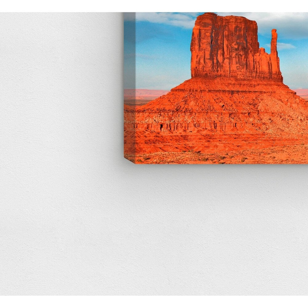 Oliver Gal 'Sai - Utah' Nature and Landscape Wall Art Canvas Print - Orange, Blue