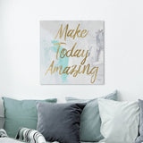 Oliver Gal Typography and Quotes Wall Art Canvas Prints 'Always Make it Amazing' Inspirational Quotes and Sayings - Gold, White