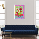 Oliver Gal 'Colorful Bright Flower Bouquet' Floral And Botanical Pink Wall Art Canvas Print
