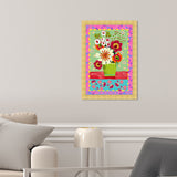 Oliver Gal 'Colorful Bright Flower Bouquet' Floral And Botanical Pink Wall Art Canvas Print