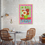 Oliver Gal 'Colorful Bright Flower Bouquet' Floral And Botanical Pink Wall Art Canvas Print