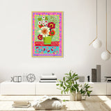 Oliver Gal 'Colorful Bright Flower Bouquet' Floral And Botanical Pink Wall Art Canvas Print