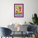 Oliver Gal 'Colorful Bright Flower Bouquet' Floral And Botanical Pink Wall Art Canvas Print