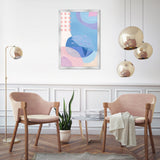 Oliver Gal 'Contemporary Baby Brush Strokes' Abstract Pink Wall Art Canvas Print