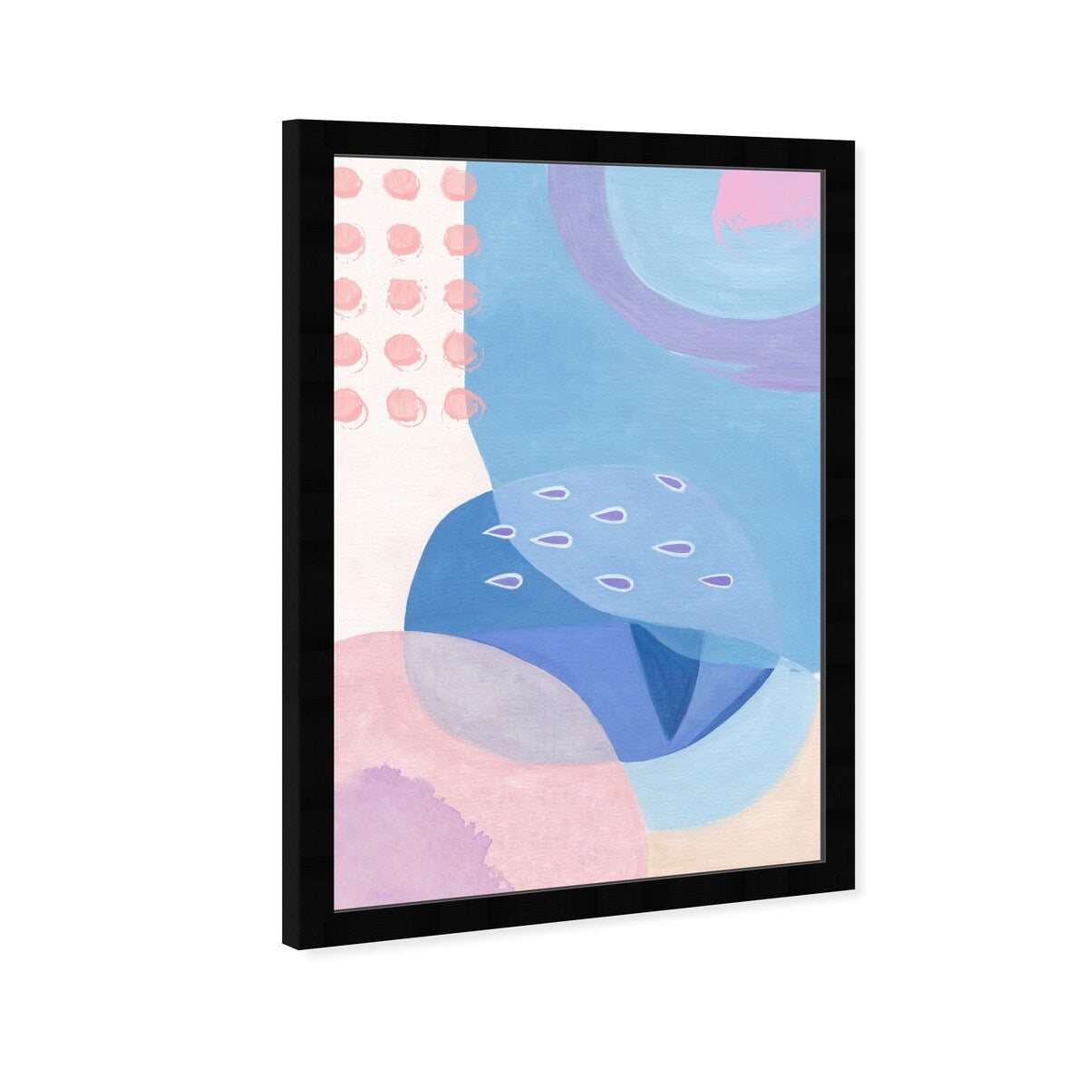 Oliver Gal 'Contemporary Baby Brush Strokes' Abstract Pink Wall Art Canvas Print