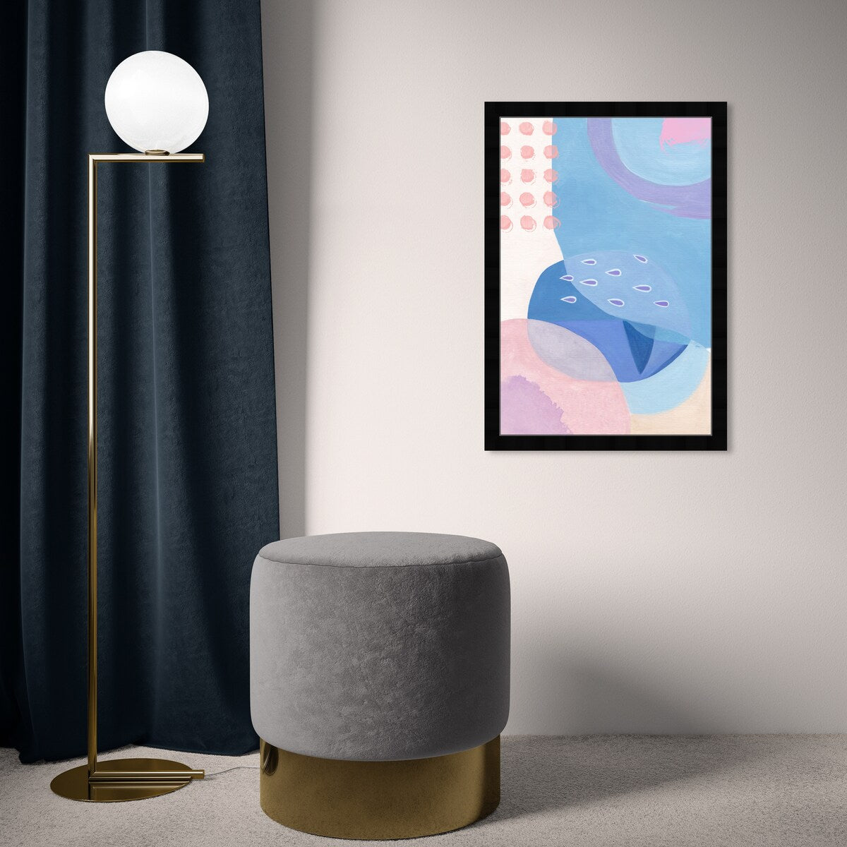 Oliver Gal 'Contemporary Baby Brush Strokes' Abstract Pink Wall Art Canvas Print