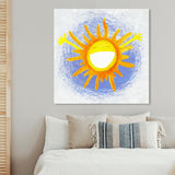 Oliver Gal 'Rise &amp; Shine' Astronomy and Space Wall Art Canvas Print - Yellow, Blue