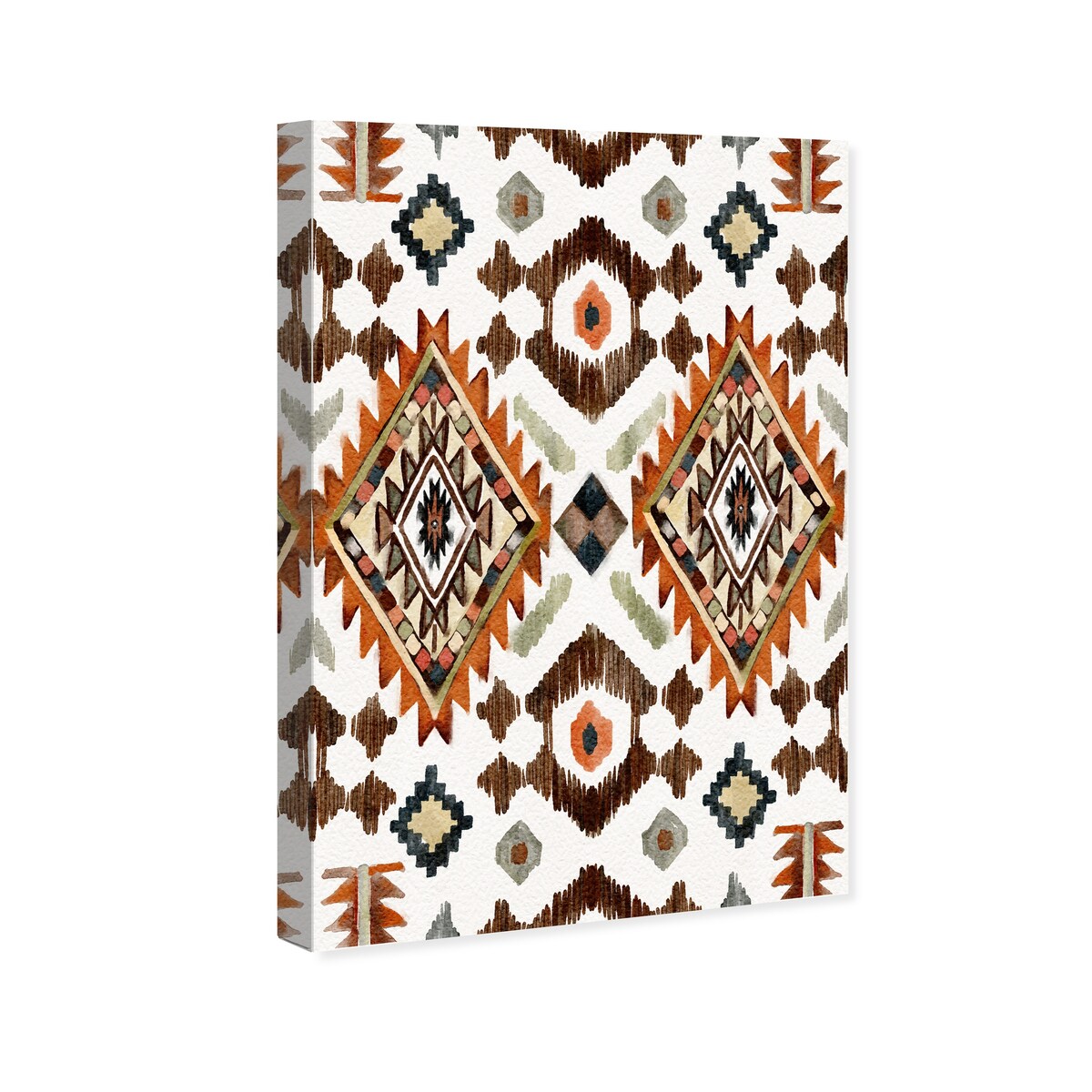 Oliver Gal 'Tribal Diamond Shape Design' Canvas Art Print