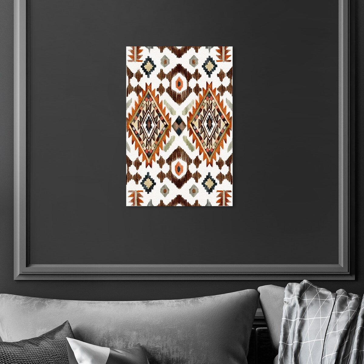 Oliver Gal 'Tribal Diamond Shape Design' Canvas Art Print