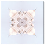 Oliver Gal 'kalei III' Architecture and Buildings Wall Art Canvas Print Asian Buildings - White, Blue