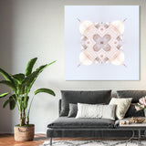 Oliver Gal 'kalei III' Architecture and Buildings Wall Art Canvas Print Asian Buildings - White, Blue