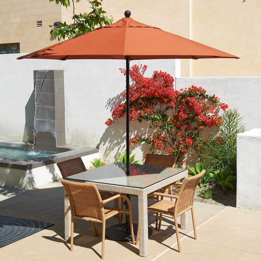 Riviera 9ft Push Lift Fiberglass Round Umbrella by Havenside Home, Base Not Included