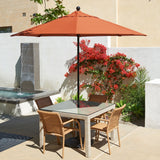 Riviera 9ft Push Lift Fiberglass Round Umbrella by Havenside Home, Base Not Included