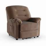 Copper Grove Prescott Brown Velvet Power Lift Recliner