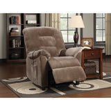 Copper Grove Prescott Brown Velvet Power Lift Recliner