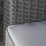 Christopher Knight Home Outdoor Antibes 4-piece Wicker Chat Set with Cushions