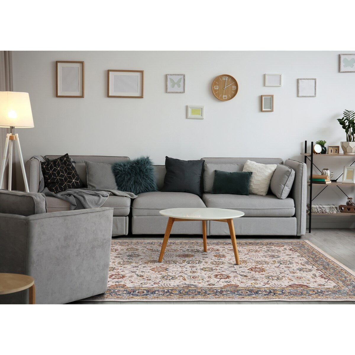Olivia Collection - Classic Elegant Border Area Rug