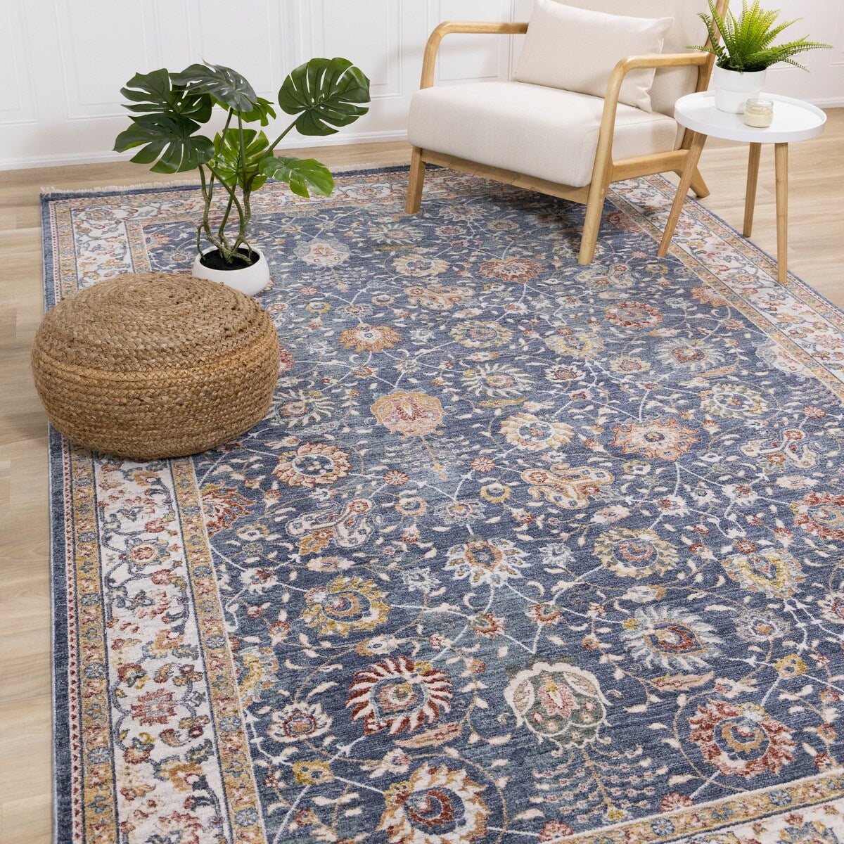 Olivia Collection - Classic Elegant Border Area Rug