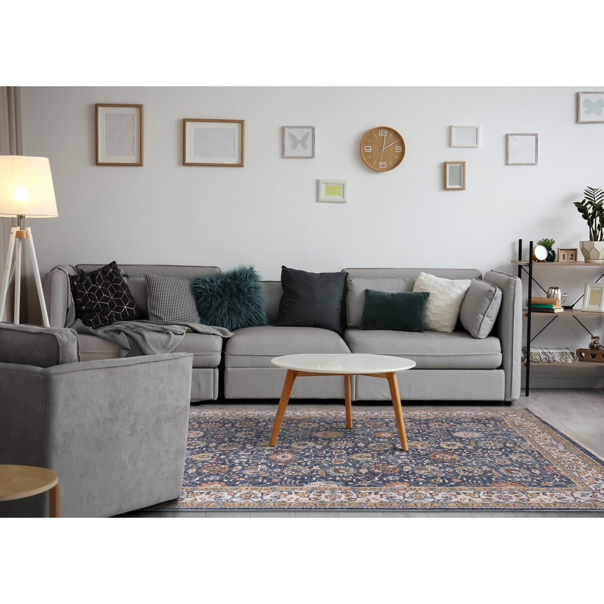 Olivia Collection - Classic Elegant Border Area Rug