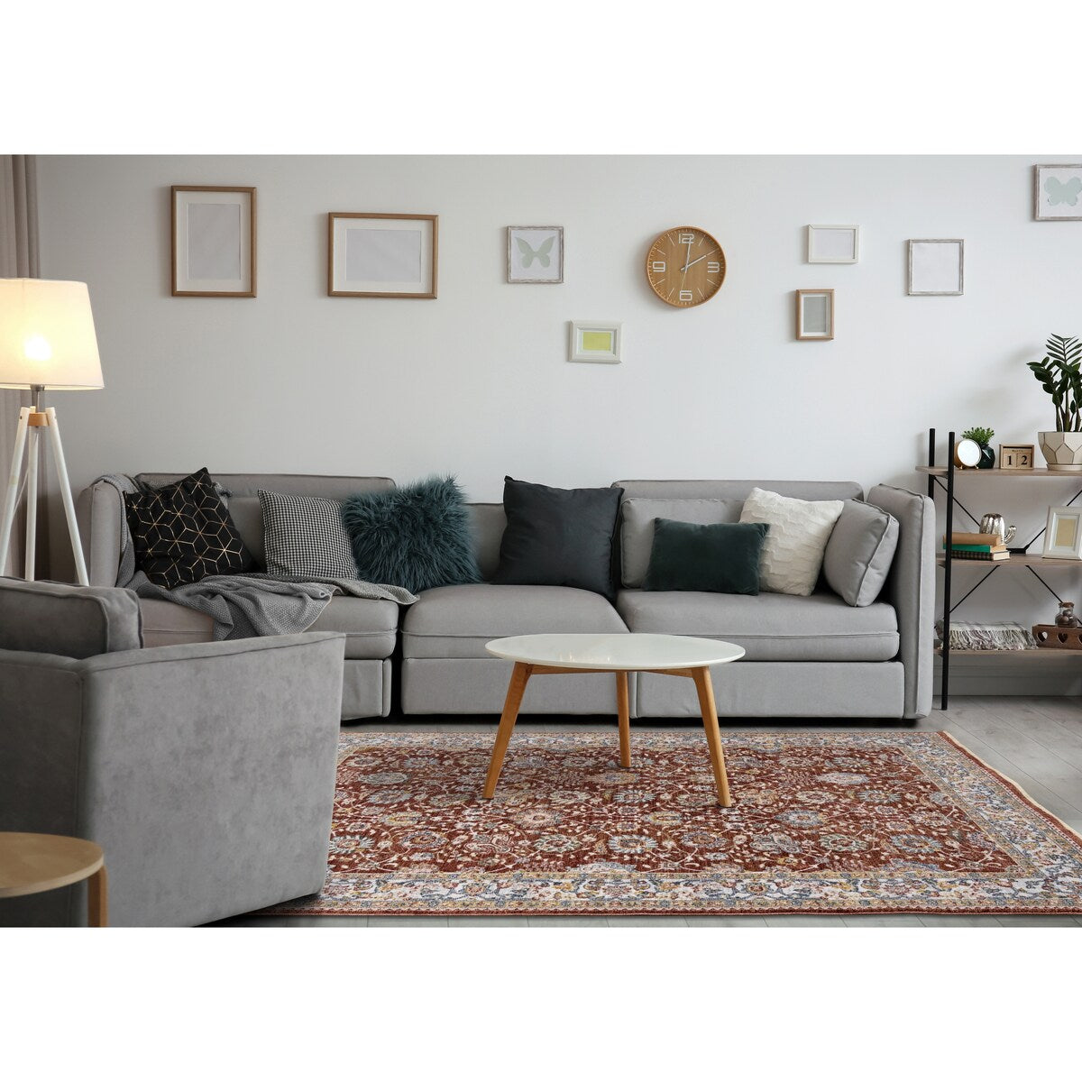 Olivia Collection - Classic Elegant Border Area Rug