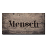 Olivia Rose Inspirational 'Mensch' Wrapped Canvas Textual Wall Art