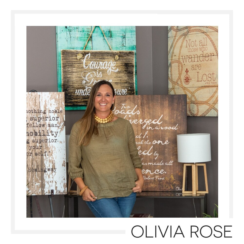 Olivia Rose Inspirational 'Mensch' Wrapped Canvas Textual Wall Art