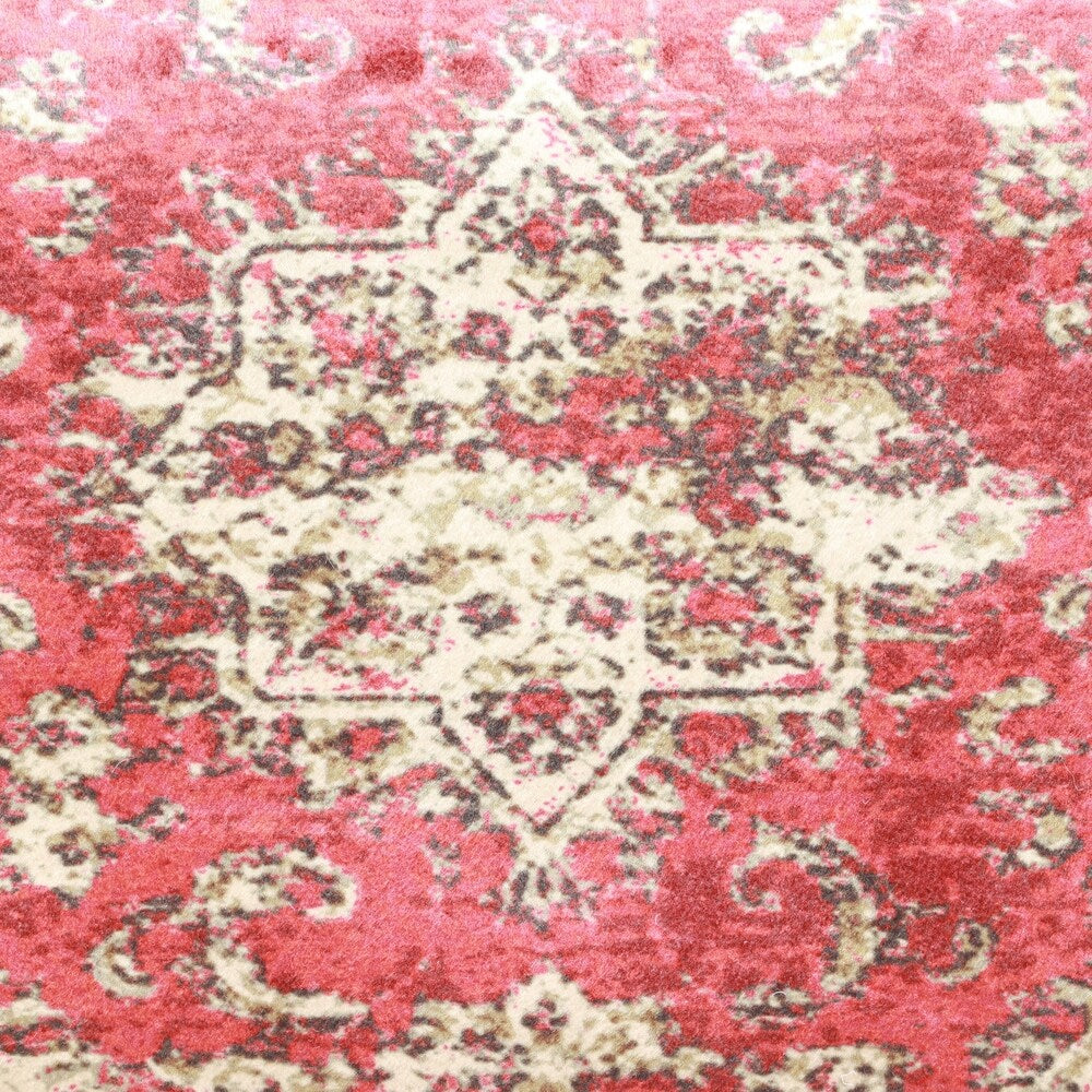 The Curated Nomad Nadina Oriental Pattern Square Pouf Ottoman