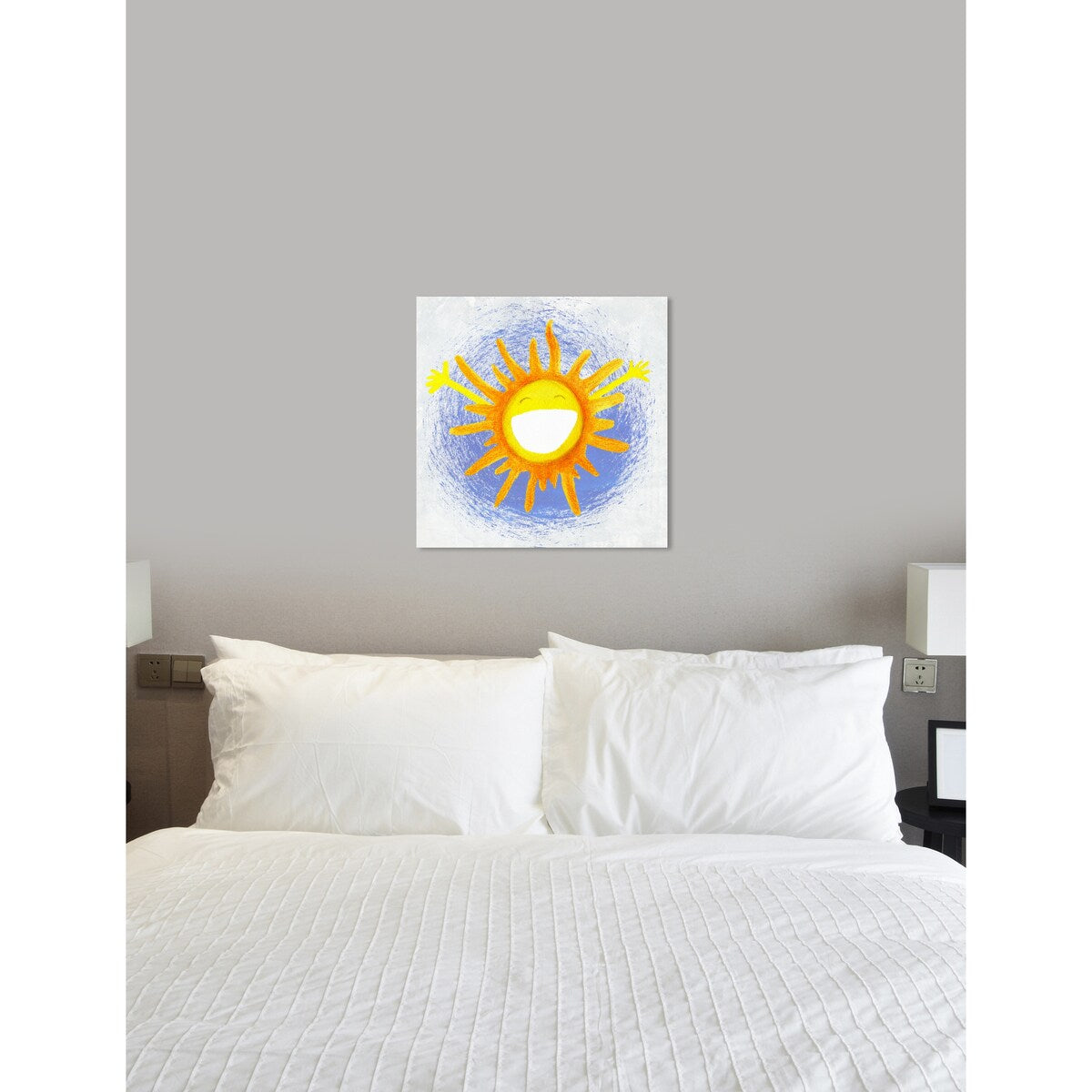 Oliver Gal 'Rise &amp; Shine' Astronomy and Space Wall Art Canvas Print - Yellow, Blue