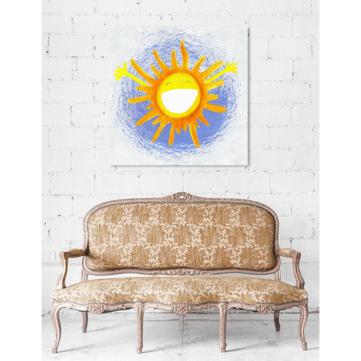 Oliver Gal 'Rise &amp; Shine' Astronomy and Space Wall Art Canvas Print - Yellow, Blue