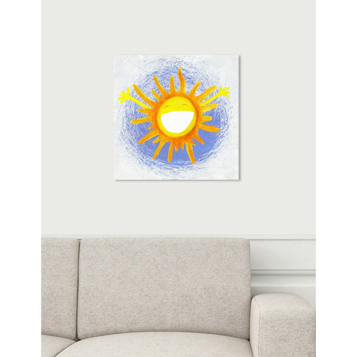 Oliver Gal 'Rise &amp; Shine' Astronomy and Space Wall Art Canvas Print - Yellow, Blue