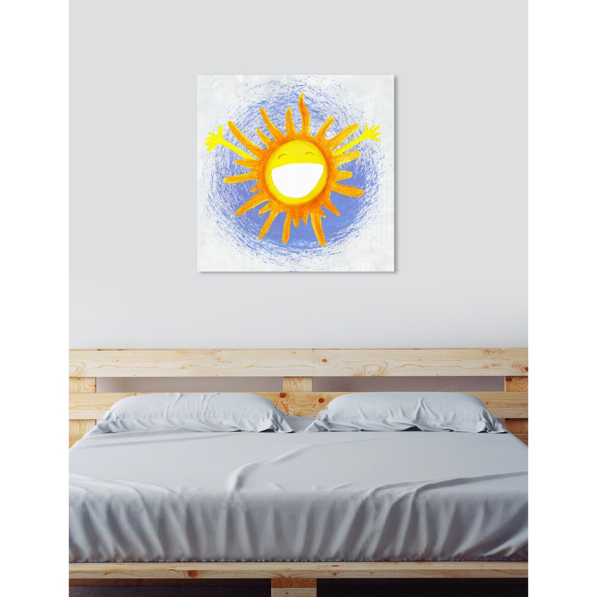 Oliver Gal 'Rise &amp; Shine' Astronomy and Space Wall Art Canvas Print - Yellow, Blue