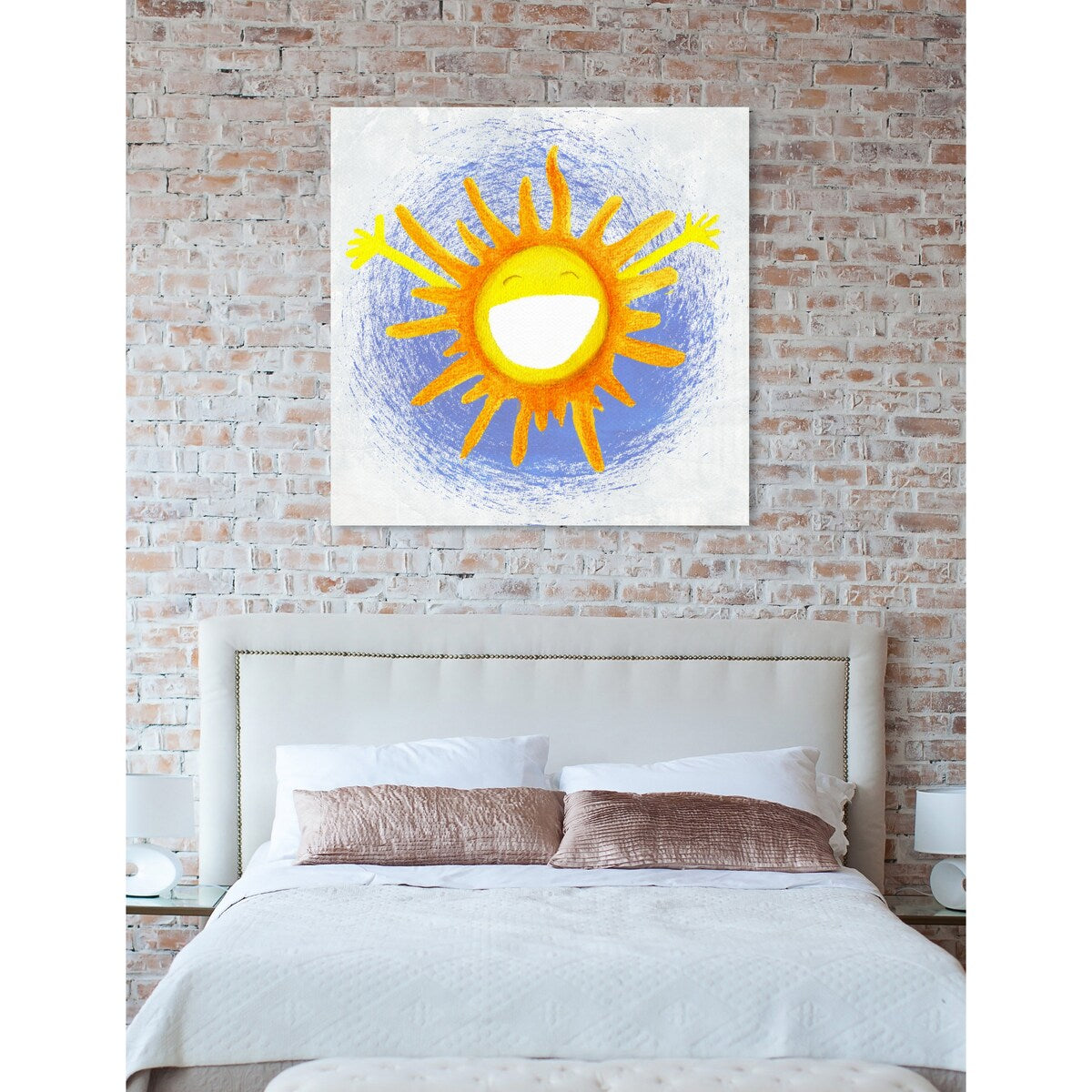 Oliver Gal 'Rise &amp; Shine' Astronomy and Space Wall Art Canvas Print - Yellow, Blue