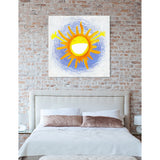 Oliver Gal 'Rise &amp; Shine' Astronomy and Space Wall Art Canvas Print - Yellow, Blue