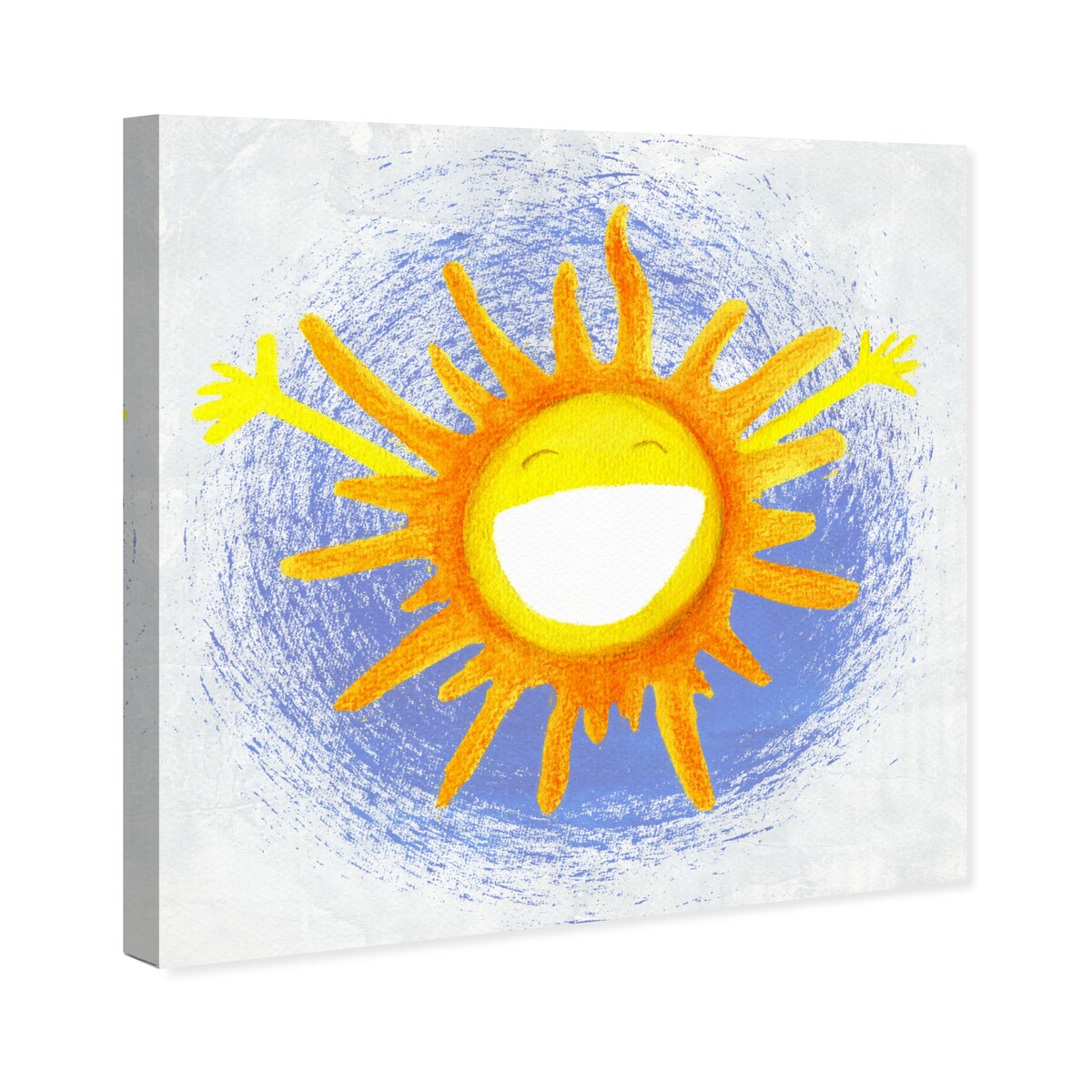 Oliver Gal 'Rise &amp; Shine' Astronomy and Space Wall Art Canvas Print - Yellow, Blue