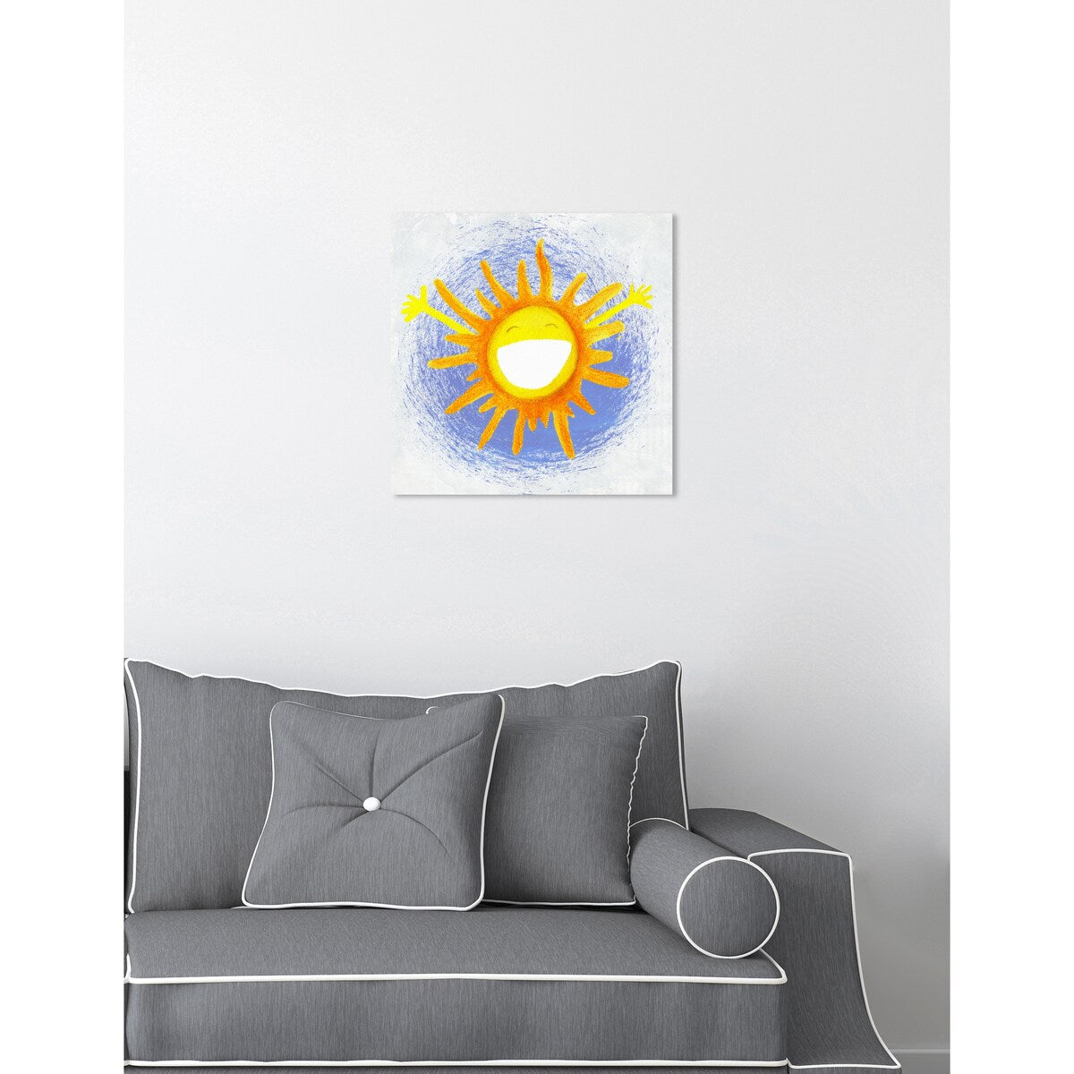 Oliver Gal 'Rise &amp; Shine' Astronomy and Space Wall Art Canvas Print - Yellow, Blue
