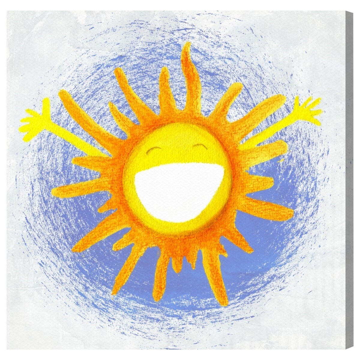 Oliver Gal 'Rise &amp; Shine' Astronomy and Space Wall Art Canvas Print - Yellow, Blue