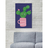 Oliver Gal 'My Name is Flor' Floral and Botanical Wall Art Canvas Print - Green, Pink