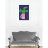 Oliver Gal 'My Name is Flor' Floral and Botanical Wall Art Canvas Print - Green, Pink