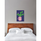 Oliver Gal 'My Name is Flor' Floral and Botanical Wall Art Canvas Print - Green, Pink