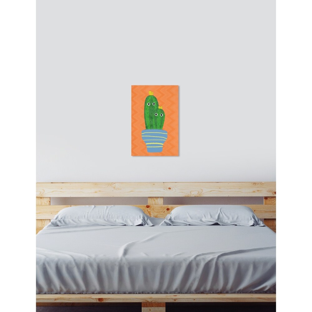 Oliver Gal 'Stuck Together' Floral and Botanical Wall Art Canvas Print - Orange, Green