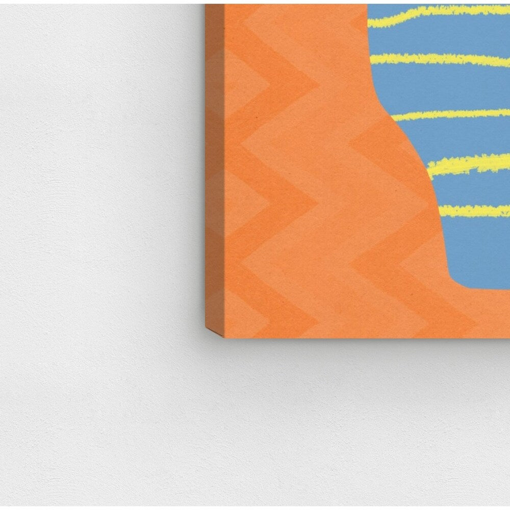 Oliver Gal 'Stuck Together' Floral and Botanical Wall Art Canvas Print - Orange, Green