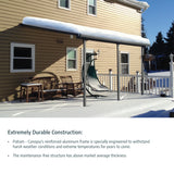 Olympia 10 ft. Gray/Bronze Aluminum Patio Cover