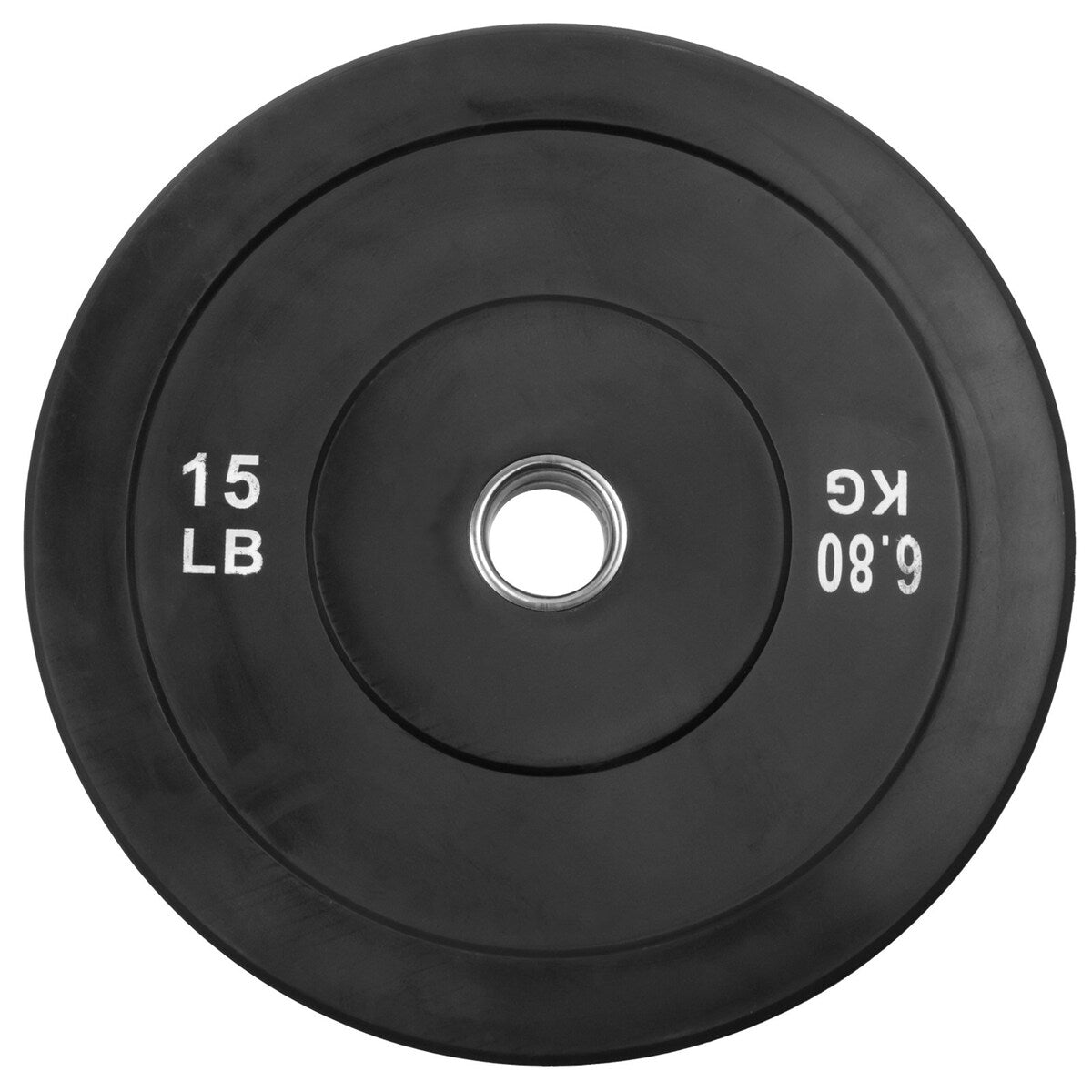 Olympic Weight Plates 15LB Plates Standard 2" Exercise Weights Weightlifting and Bodybuilding, Solid Iron Weight Plates - Clear