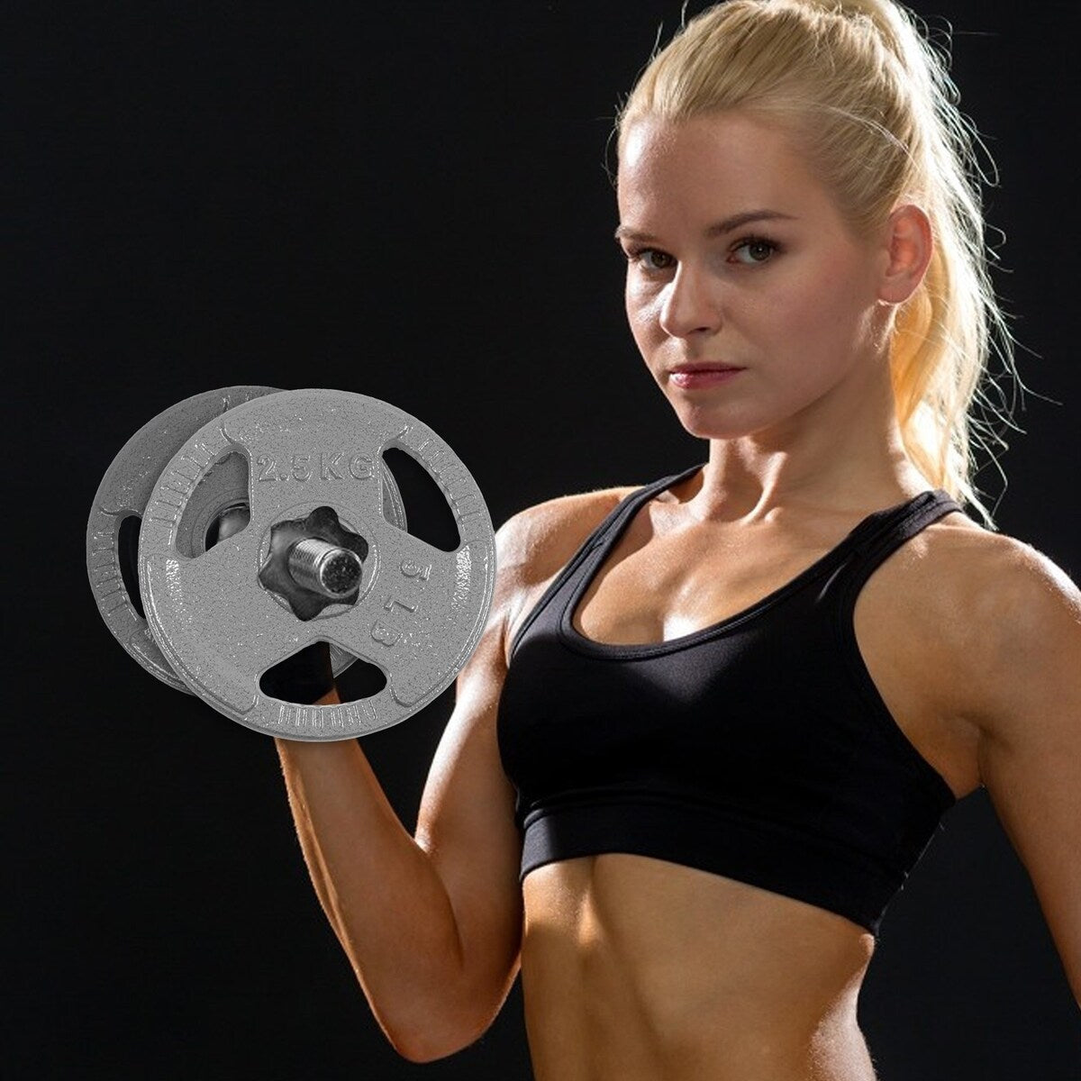 Olympic Weight Plates 5LB Plates Standard 2" Exercise Weights Weightlifting and Bodybuilding