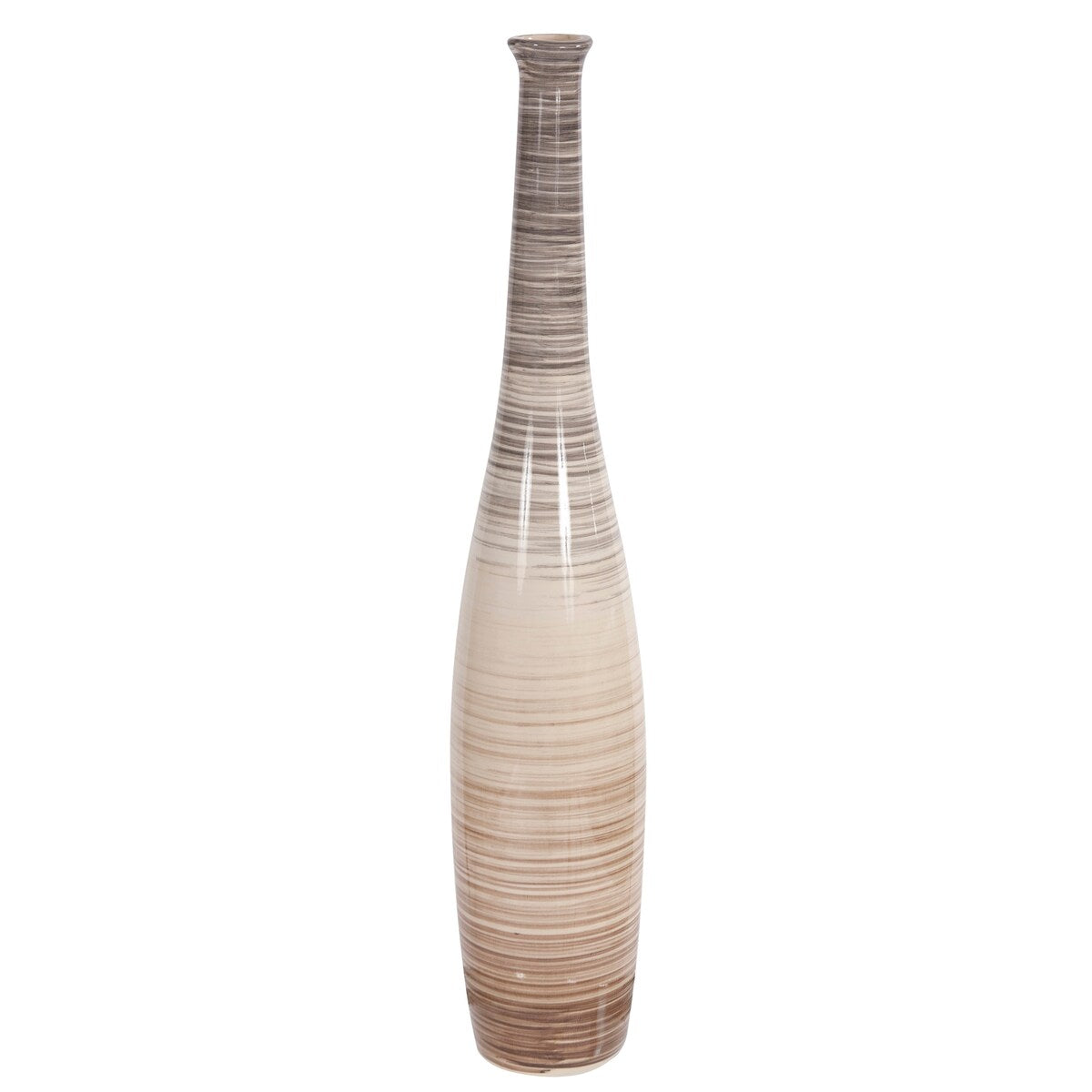 Allan Andrews Ombre Striped Ceramic 32-Inch Floor Vase